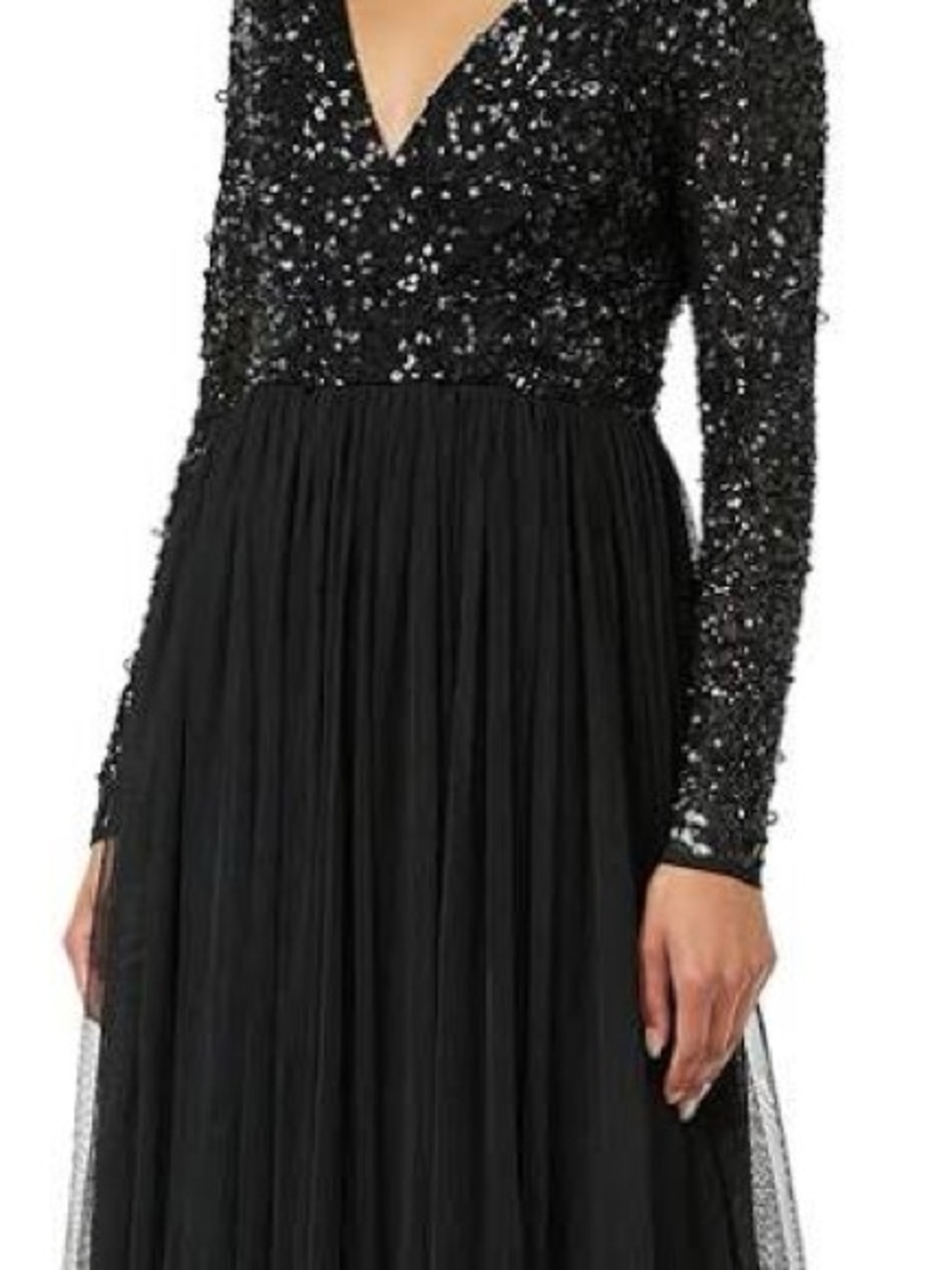 Maya Maternity Black Evening Gown